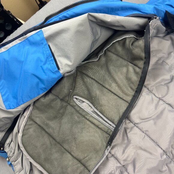 Vintage Blauer GORE-TEX Parka Jacket Mens XXL Removable Liner Blue USA Made - Picture 4 of 9